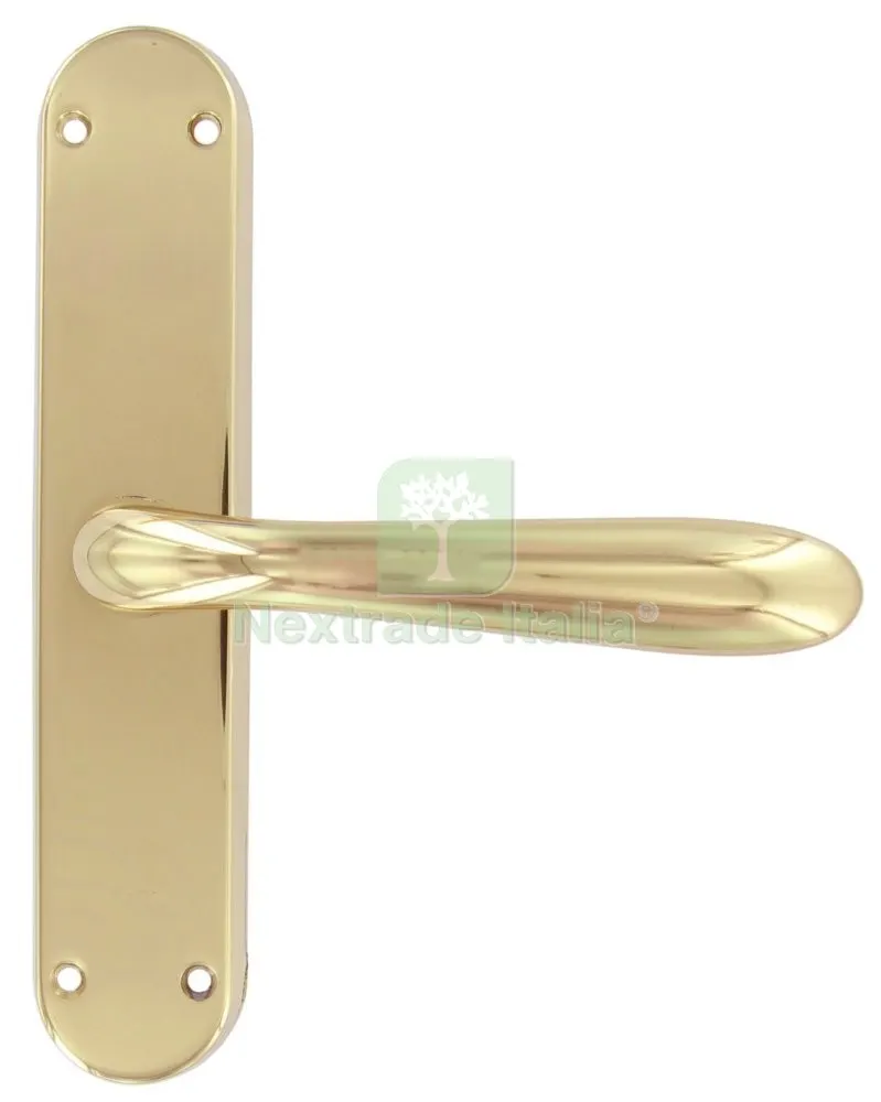 2PZ Cremonese Goccia Cremonese Impugnatura Maniglia con Fori, in LEGA.FINITURA Oro Lucido — Maniglie e pomelli — rif. FERX.9557
