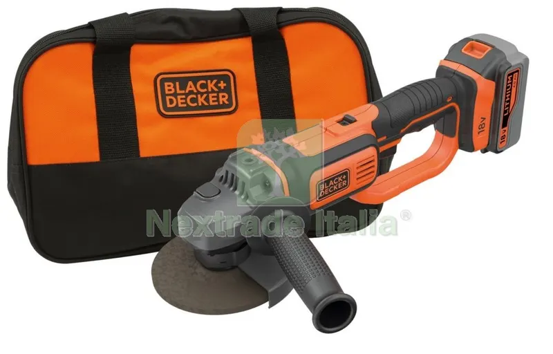 Smerigliatrice B+D BCG720M1 18V 4AH 115 MM — Smerigliatrici e seghe — rif. FERX.95572 Smerigliatrice B+D BCG720M1 18V 4AH 115 MM — Smerigliatrici e seghe — rif. FERX.95572