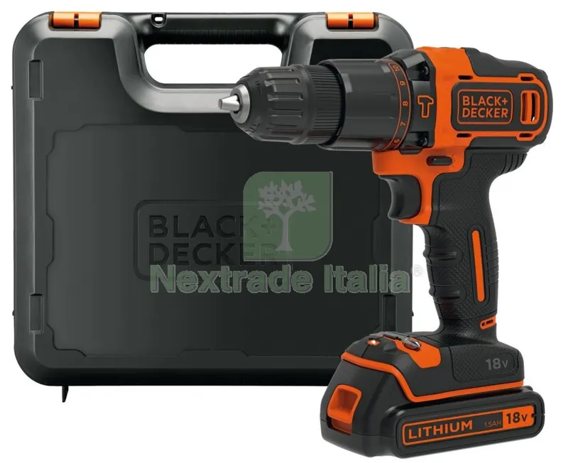 Trapano a Percussione B&D 18VP 1,5 Ah Litio Modello BDCHD18K — Trapani e avvitatori — rif. FERX.95573