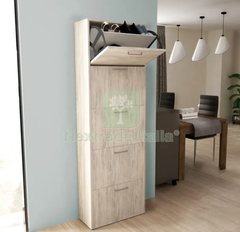 Kit Scarpiera 5ANTE Doppia Profondita 59X172X25 CM Bianco Venato K083 — Arredo — rif. FERX.956 Kit Scarpiera 5ANTE Doppia Profondita 59X172X25 CM Bianco Venato K083 — Arredo — rif. FERX.956