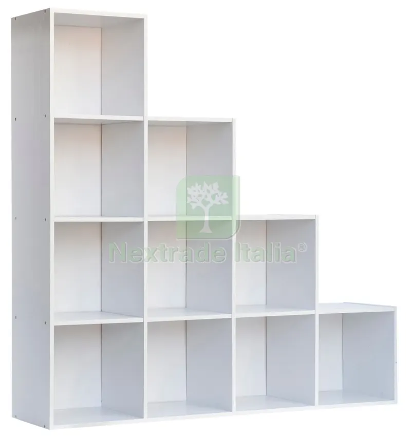 Libreria Cubo 10 121X29,5XH121 CM Bianco — Arredo — rif. FERX.95619 Libreria Cubo 10 121X29,5XH121 CM Bianco — Arredo — rif. FERX.95619