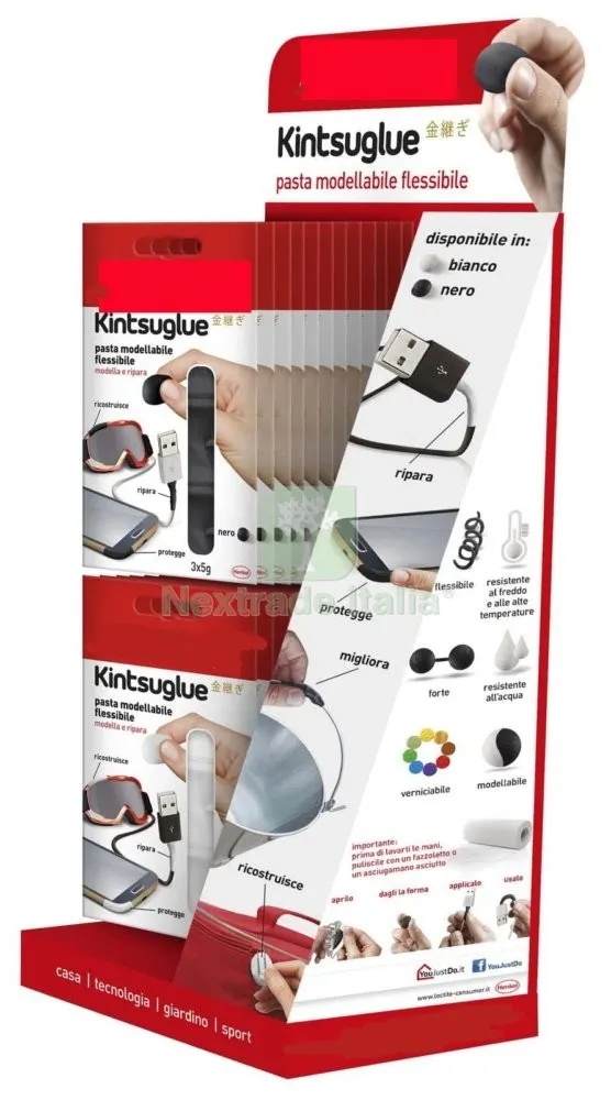 Loctite Espositore Kintsuglue 6+6 Bustine da 5 GR — Articoli per ufficio — rif. FERX.95641 Loctite Espositore Kintsuglue 6+6 Bustine da 5 GR — Articoli per ufficio — rif. FERX.95641