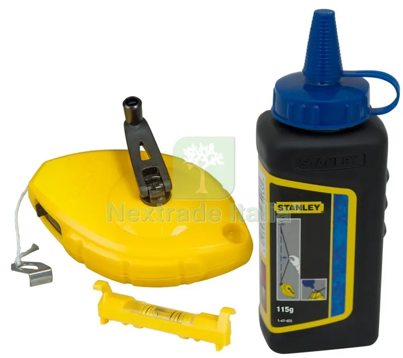 Kit Tracciatore 30 MT Completo di Polvere Tracciante e Livella per Fili — Traccianti e coloranti — rif. FERX.95656