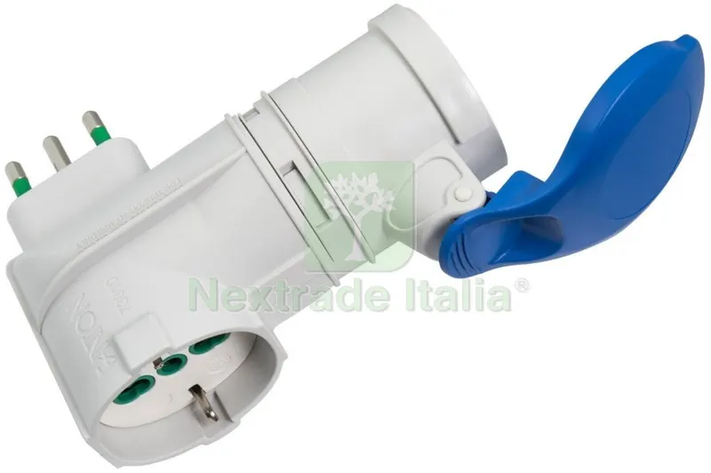 FME ART. 73.010 Adattatore CE 16A T-2 Poli + Terra 220V Schuko — Interruttori e prese — rif. FERX.95666