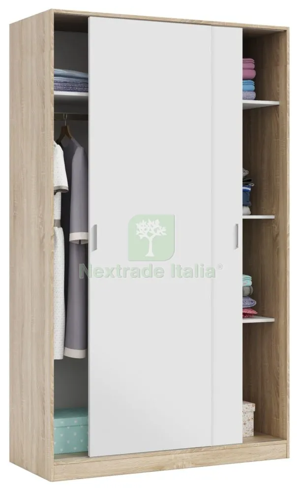 Kit Armadio 2 Ante Scorrevoli 120X50XH200 RO/BIA — Arredo — rif. FERX.95688