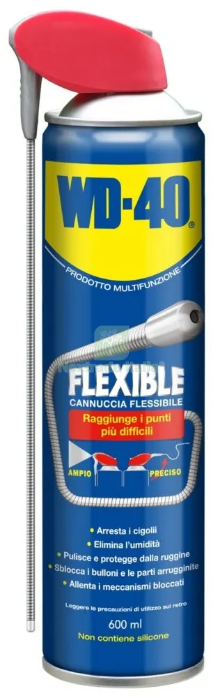 6PZ Sbloccante Lubrificante WD40 ML 600 Flexible — Lubrificanti e oli — rif. FERX.95702 6PZ Sbloccante Lubrificante WD40 ML 600 Flexible — Lubrificanti e oli — rif. FERX.95702