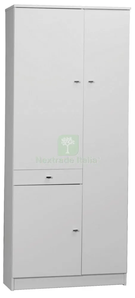 Mobile 3 Ante +1 Cassetto 77X34X183 Bianco Laccato 323TL — Flessibili e allacci — rif. FERX.95729