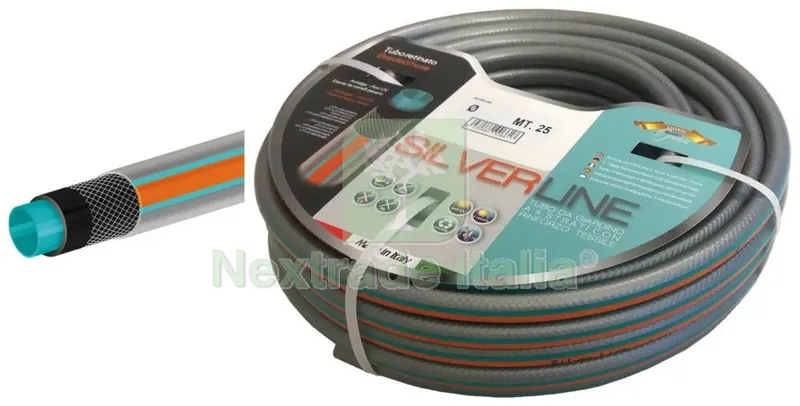 TUBO RETINATO 'SILVERLINE' A 4 STRATI ANTIALGA 1/2X25MT. — Tubi e raccordi — rif. FERX.95776 TUBO RETINATO 'SILVERLINE' A 4 STRATI ANTIALGA 1/2X25MT. — Tubi e raccordi — rif. FERX.95776