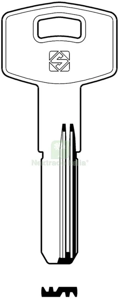 5PZ Chiavi Silca Punzonate TAR16R OLC GR 6/2 — Serrature e cilindri — rif. FERX.95882