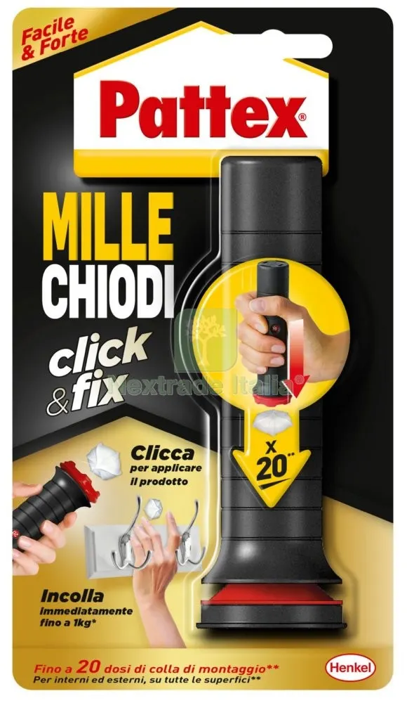 12PZ Pattex Millechiodi con Dosatore 'click & FIX' — Chiodi e graffe — rif. FERX.95933