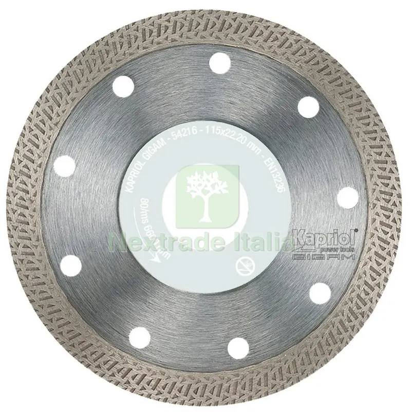 KAPRIOL DISCO DIAMANTATO CORONA CONTINUA MM 115 CERAMICA GRES KLINKER — Punte, frese e dischi — rif. FERX.95968 KAPRIOL DISCO DIAMANTATO CORONA CONTINUA MM 115 CERAMICA GRES KLINKER — Punte, frese e dischi — rif. FERX.95968