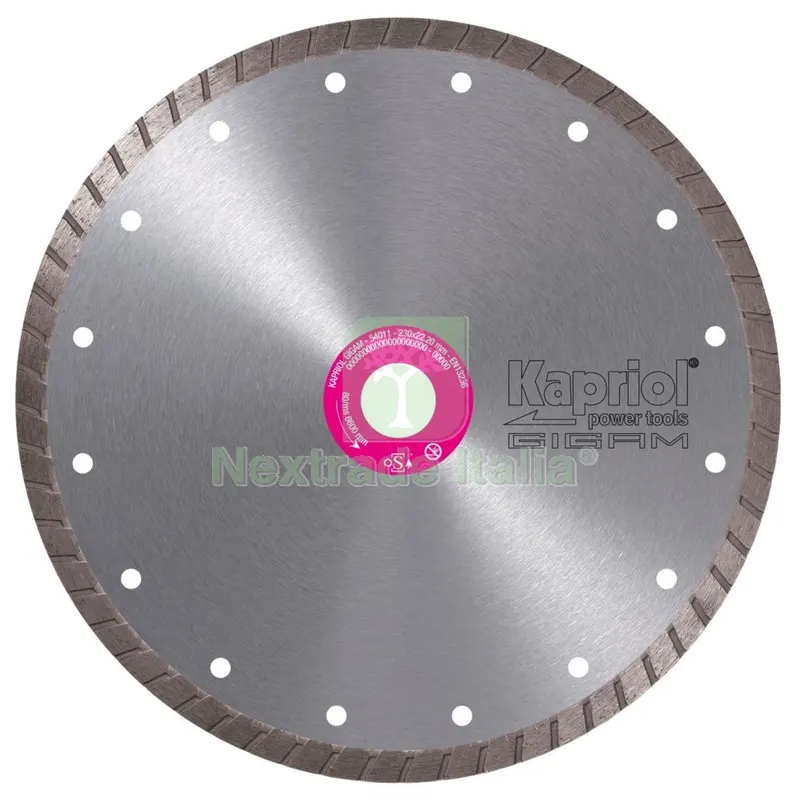 KAPRIOL DISCO DIAMANTATO CORONA CONTINUA MM 230 TURBO — Punte, frese e dischi — rif. FERX.95970 KAPRIOL DISCO DIAMANTATO CORONA CONTINUA MM 230 TURBO — Punte, frese e dischi — rif. FERX.95970