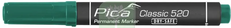 10PZ Pennarello Indelebile Pica Classic Punta Tonda Verde — Articoli per ufficio — rif. FERX.96021
