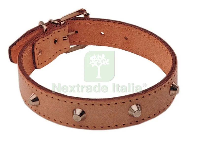 6PZ COLLARE BORCHIATO IN CUOIO A DOPPIO STRATO MM 35X610 — Fascette e collari — rif. FERX.96023 6PZ COLLARE BORCHIATO IN CUOIO A DOPPIO STRATO MM 35X610 — Fascette e collari — rif. FERX.96023