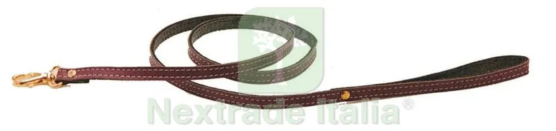 6PZ GUINZAGLIO IN PELLE CON CUCITURA E MOSCHETTONE MM 10X1100 1,1 MT — Ganci, moschettoni e anelli — rif. FERX.96031 6PZ GUINZAGLIO IN PELLE CON CUCITURA E MOSCHETTONE MM 10X1100 1,1 MT — Ganci, moschettoni e anelli — rif. FERX.96031