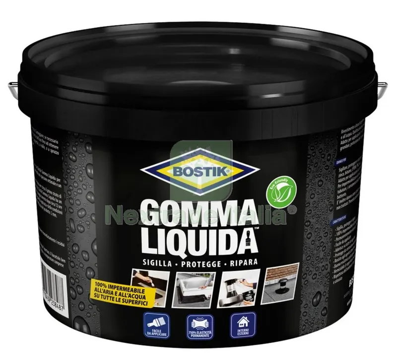 Bostik Gomma Liquida Impermeabile Protegge e Ripara 16 LT — Adesivi e sigillanti — rif. FERX.96039 Bostik Gomma Liquida Impermeabile Protegge e Ripara 16 LT — Adesivi e sigillanti — rif. FERX.96039