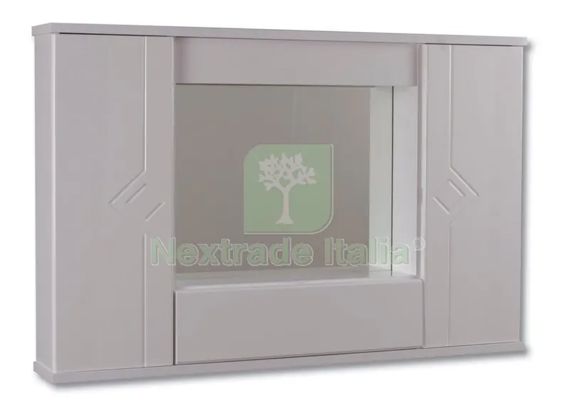 Specchio "rigo" Bianco Mercurio CM 92X14X62H — Accessori bagno — rif. FERX.9611 Specchio "rigo" Bianco Mercurio CM 92X14X62H — Accessori bagno — rif. FERX.9611
