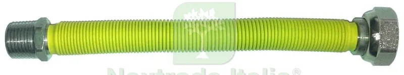 RACCORDO INOX ESTENSIBILE GAS 3/4 MF 200-400 GIALLO — Tubi e raccordi — rif. FERX.96162