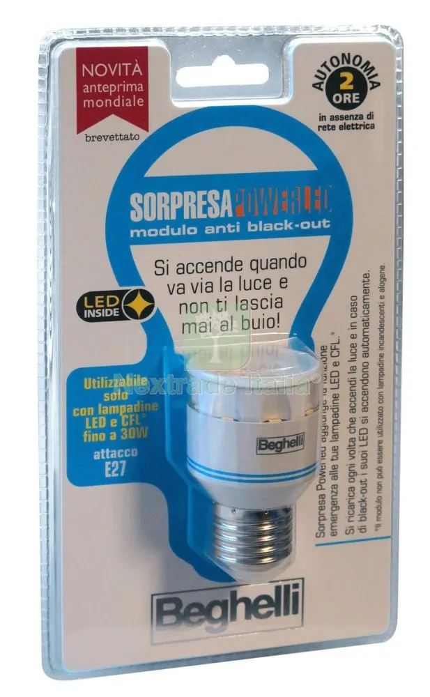 Beghelli Porta Lampada Sorpresa LED — Illuminazione — rif. FERX.96169 Beghelli Porta Lampada Sorpresa LED — Illuminazione — rif. FERX.96169