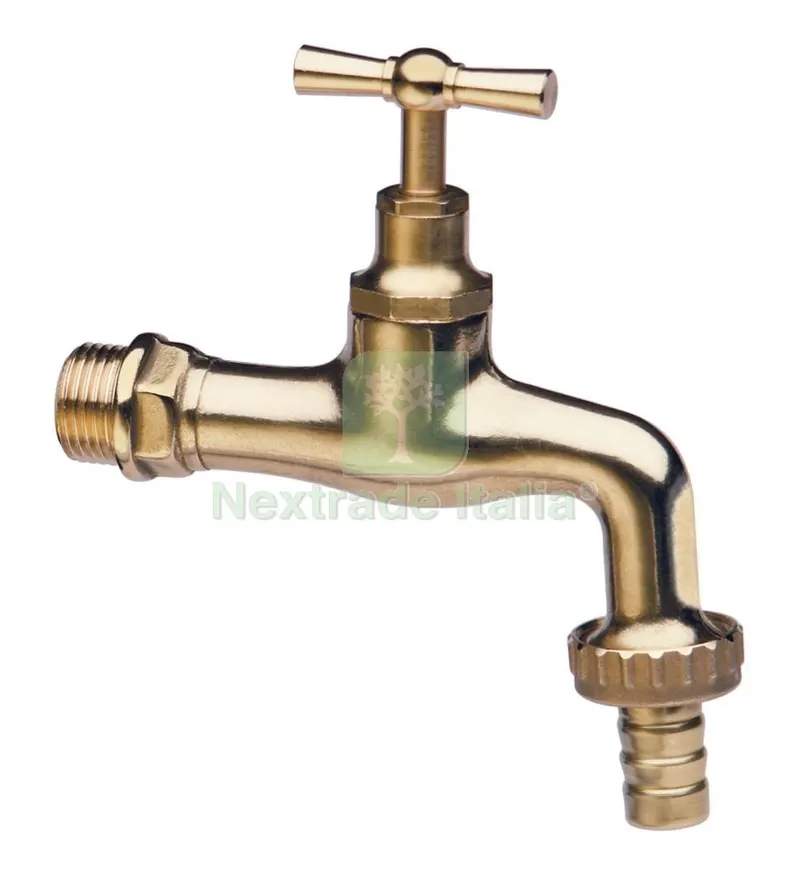 6PL PL RUBINETTO OTTONE LUCIDO 1/2" CON PORTAGOMMA — Tubi e raccordi — rif. FERX.96184 6PL PL RUBINETTO OTTONE LUCIDO 1/2" CON PORTAGOMMA — Tubi e raccordi — rif. FERX.96184