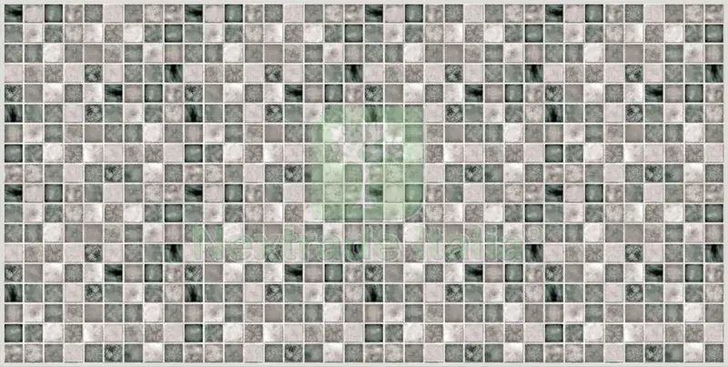 15PZ Pannello Decorativo CM 50X100 Stampa in Serigrafia Disegno Mosaico Grigio — Isolanti e reti — rif. FERX.96208