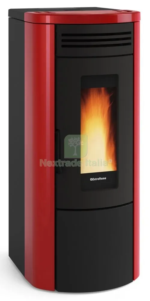 Stufa Pellet 18,7 KW Costanza Idro Bordeaux — Stufe e camini — rif. FERX.96238 Stufa Pellet 18,7 KW Costanza Idro Bordeaux — Stufe e camini — rif. FERX.96238