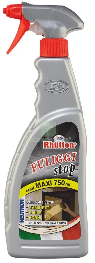 12PZ Pulitore per Vetri Rhutten Fuliggi Stop 750 ML — Accessori e ricambi utensili elettrici — rif. FERX.96244