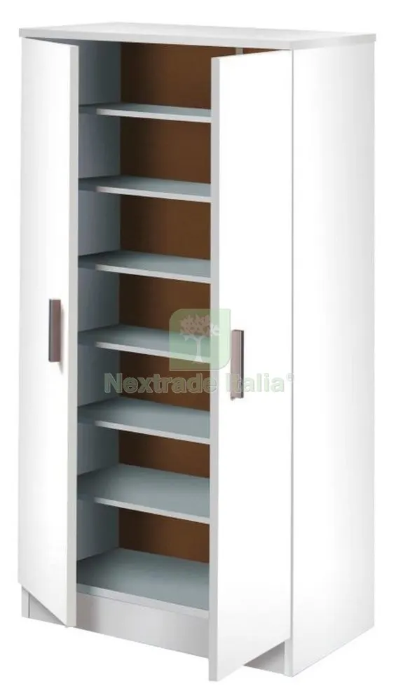 Kit Scarpiera 2 Ante + 6 Ripiani 55X36X108 Bianco — Arredo — rif. FERX.96247 Kit Scarpiera 2 Ante + 6 Ripiani 55X36X108 Bianco — Arredo — rif. FERX.96247