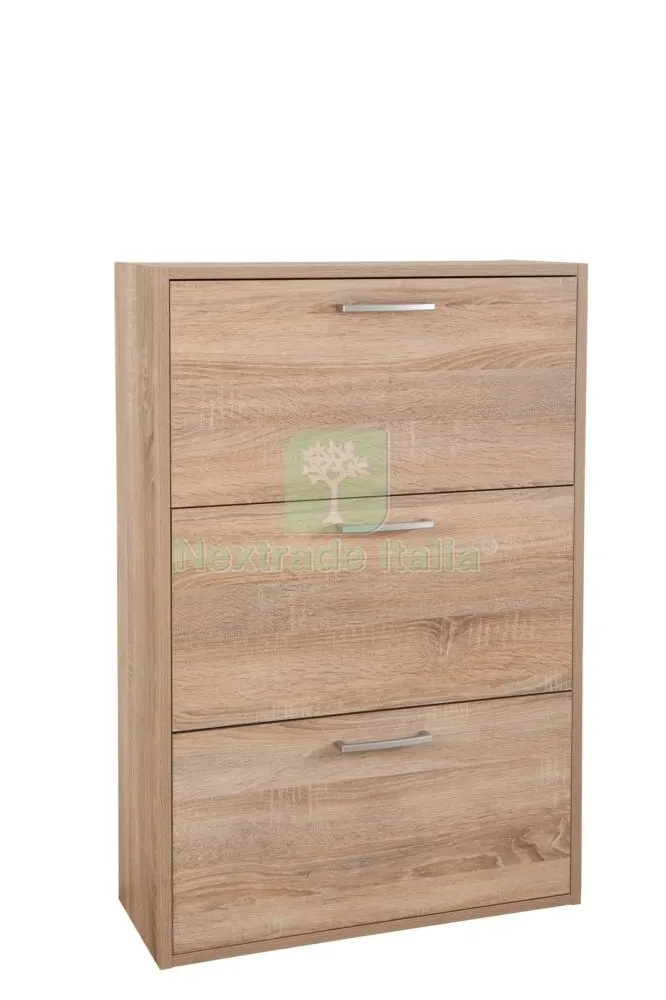 Kit Scarpiera 3 Ribalte Doppia Profondita' 65X25X99,6 Rovere Sonoma — Arredo — rif. FERX.96257 Kit Scarpiera 3 Ribalte Doppia Profondita' 65X25X99,6 Rovere Sonoma — Arredo — rif. FERX.96257