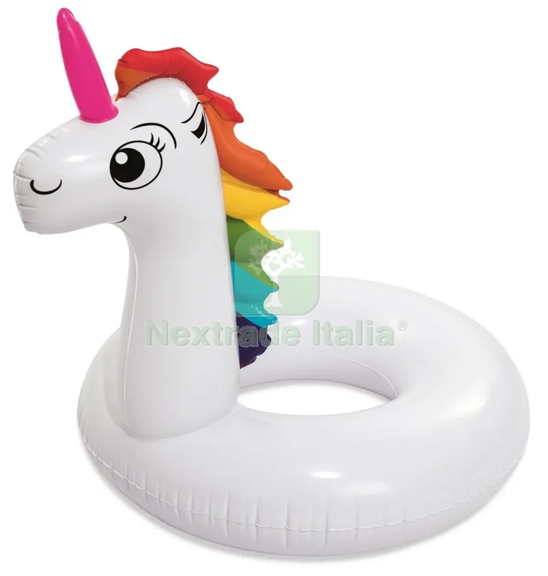 Gonfiabile Salvagente AD Unicorno CM 136X131 — Gonfiabili e galleggianti — rif. FERX.96310