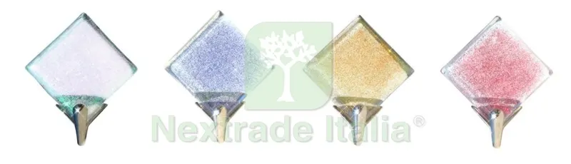 6BLISTER Gancio Adesivo Murano Glitter MM 4X4 nx1 — Accessori bagno — rif. FERX.96330 6BLISTER Gancio Adesivo Murano Glitter MM 4X4 nx1 — Accessori bagno — rif. FERX.96330
