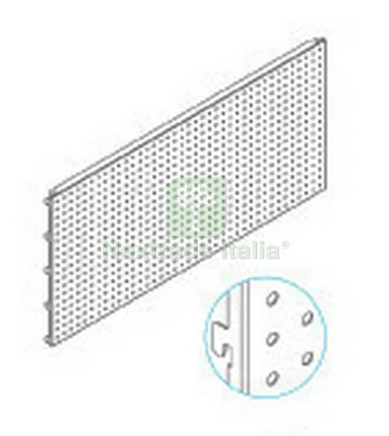2PZ ZAF Scaffalatura Pannello Forato CM 47X100 Grigio — Arredo — rif. FERX.96352 2PZ ZAF Scaffalatura Pannello Forato CM 47X100 Grigio — Arredo — rif. FERX.96352