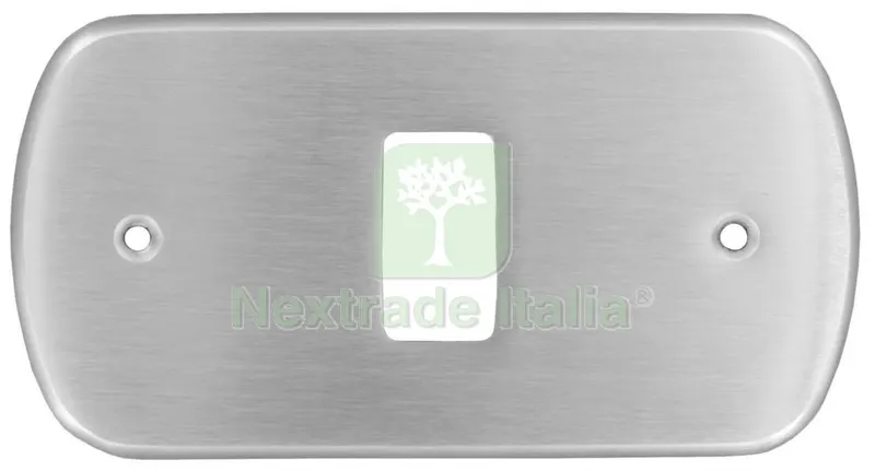 10PZ Coprinterruttore "aurora" Cromo Satinato Misura a — Interruttori e prese — rif. FERX.9636 10PZ Coprinterruttore "aurora" Cromo Satinato Misura a — Interruttori e prese — rif. FERX.9636