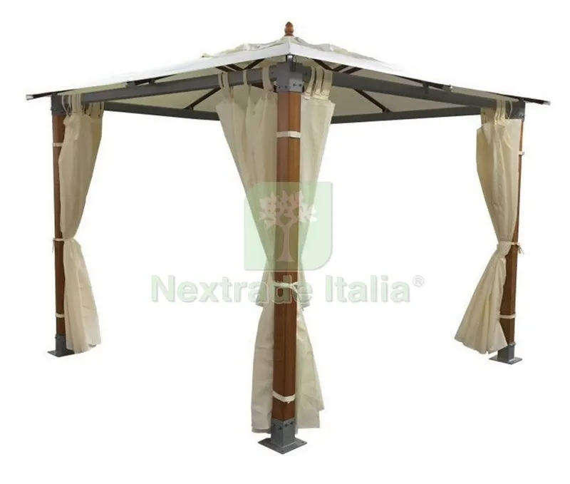Gazebo TOP Legno-Alluminio MT.3X3 — Gazebo e strutture giardino — rif. FERX.96378