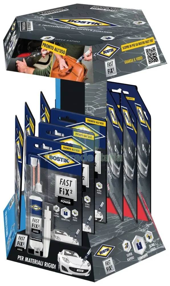 Bostik Espositore Fast FIX PZ 12 — Articoli per ufficio — rif. FERX.96397