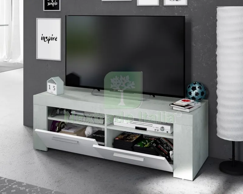 Kit Mobile TV Ambit 42X120XH40 CM Bianco Cemento — Cemento, malte e collanti edili — rif. FERX.96400