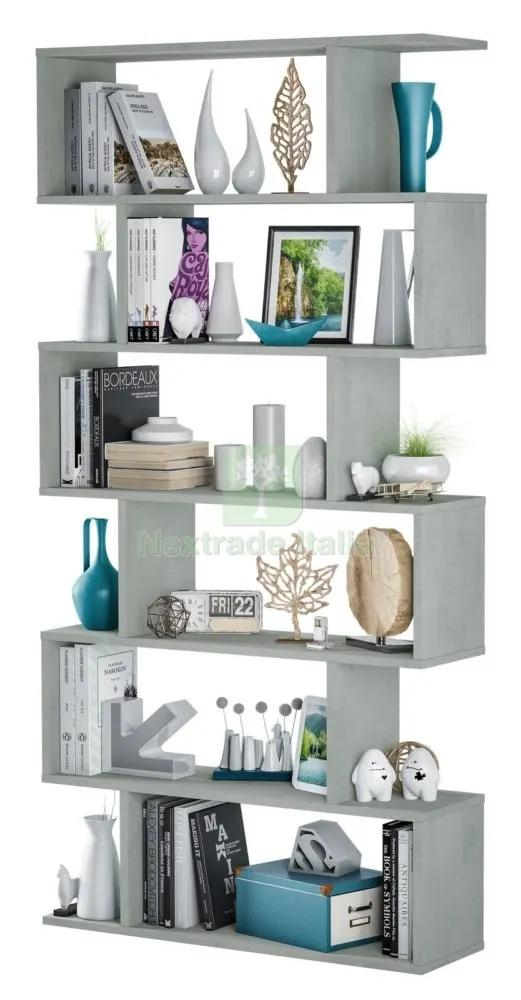 Kit Libreria Athena 80X25X192 Cemento — Arredo — rif. FERX.96406 Kit Libreria Athena 80X25X192 Cemento — Arredo — rif. FERX.96406