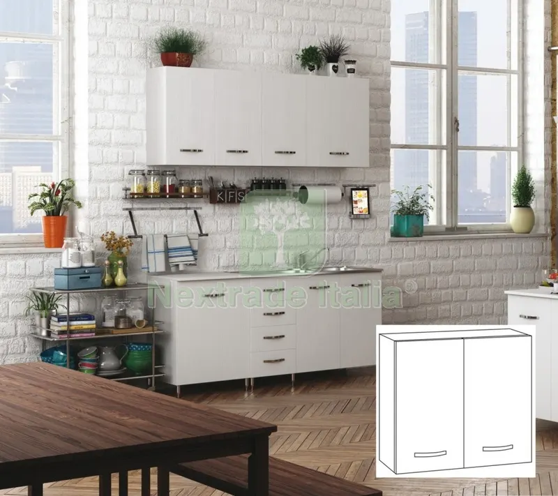 Kit Cucina Pensile 2 Ante 80X32XH72 CM Bianco — Serrature e cilindri — rif. FERX.96428 Kit Cucina Pensile 2 Ante 80X32XH72 CM Bianco — Serrature e cilindri — rif. FERX.96428