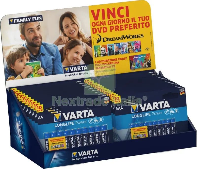 Varta Espositore 23 Blister 10 Batteria 12STILO+11M/STILO Power — Articoli per ufficio — rif. FERX.96431 Varta Espositore 23 Blister 10 Batteria 12STILO+11M/STILO Power — Articoli per ufficio — rif. FERX.96431