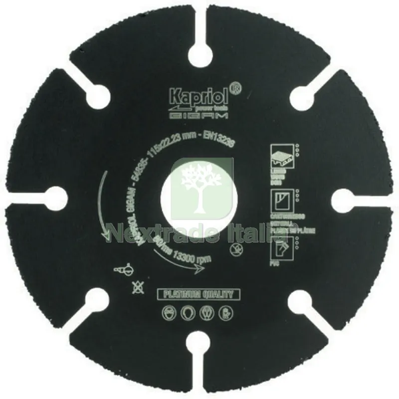 Kapriol Disco al Tungsteno Expert Ø MM 115 — Punte, frese e dischi — rif. FERX.96436 Kapriol Disco al Tungsteno Expert Ø MM 115 — Punte, frese e dischi — rif. FERX.96436