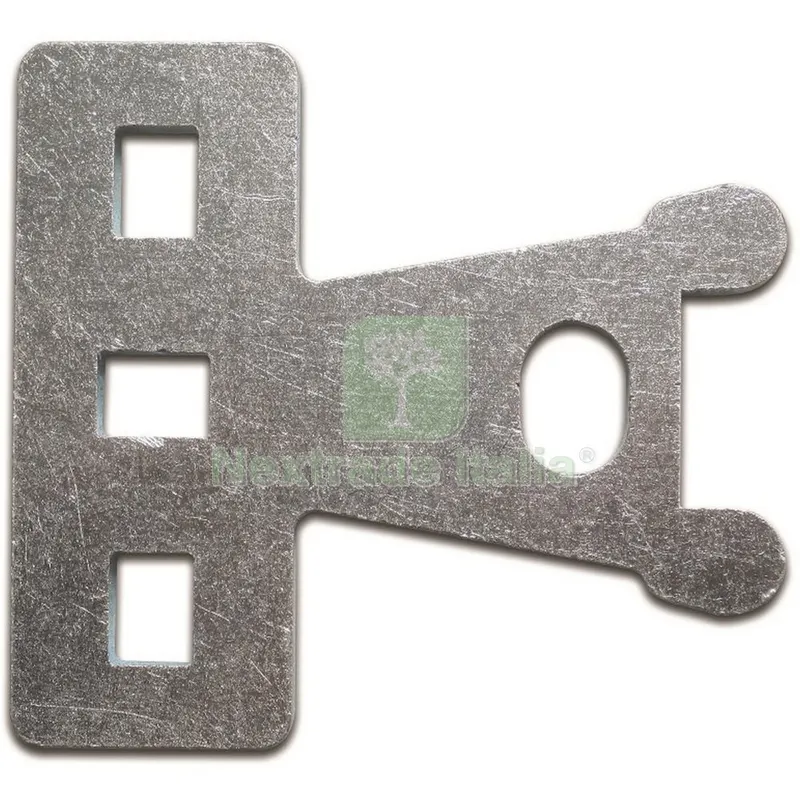 2PZ Portalucchetto Piano Verticale Acciaio Zincato MM 8X110 — Lucchetti e catene — rif. FERX.96546 2PZ Portalucchetto Piano Verticale Acciaio Zincato MM 8X110 — Lucchetti e catene — rif. FERX.96546