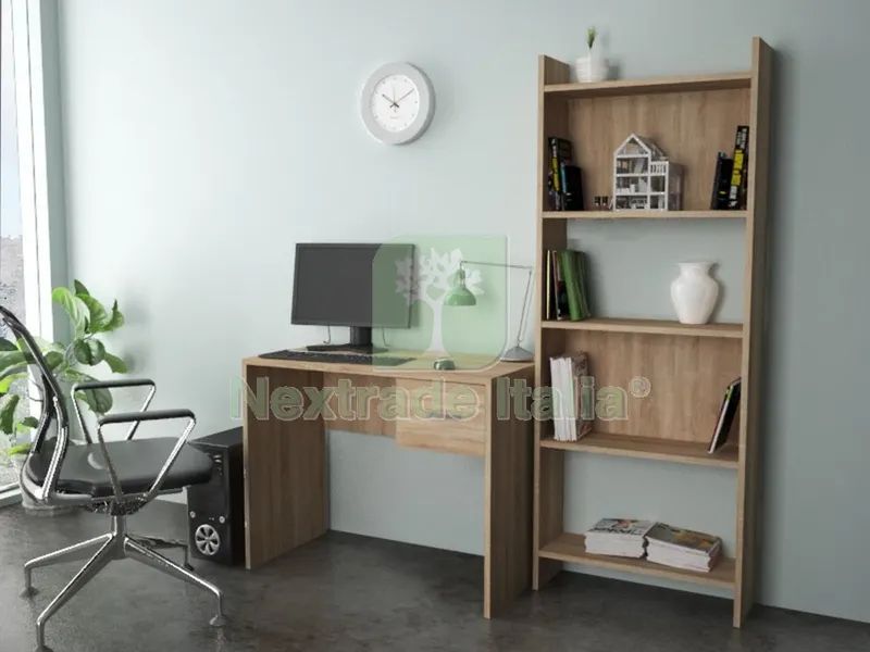 Kit Libreria 4 Vani CM 48X22X181 Rovere — Arredo — rif. FERX.97006