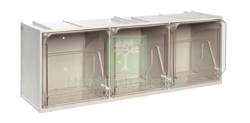 MADIA 3 CASSETTI 'CRISTAL BOX' MM 600X200X215H — Maschi e filettatura manuale — rif. FERX.97011