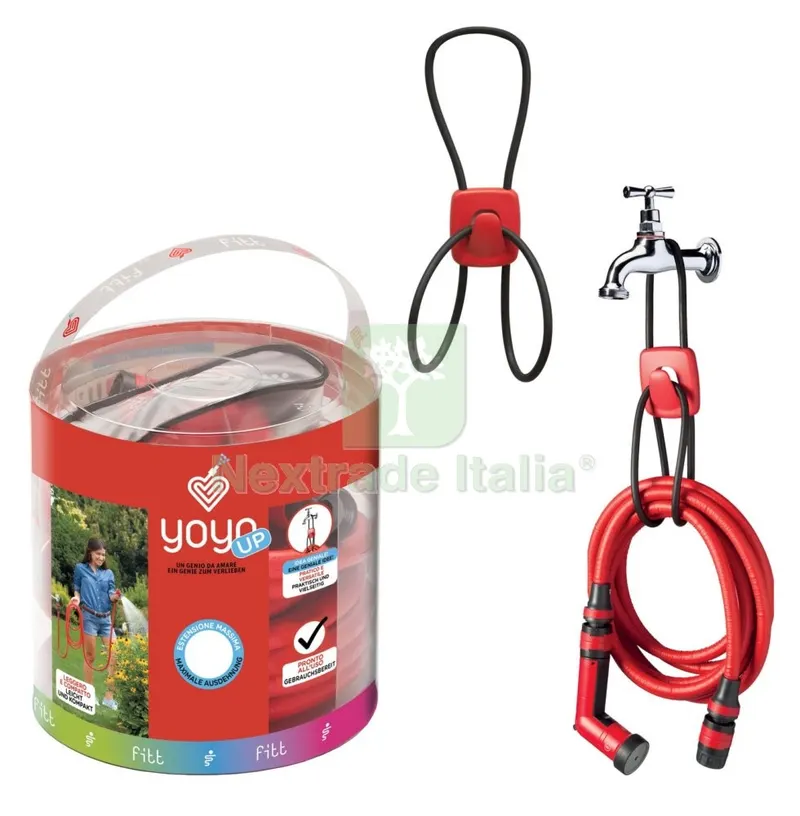 2PZ SET TUBO "YOYO UP" SI ALLUNGA FINO A MT 25 PER INNAFFIO E LAVAGGIO — Tubi e raccordi — rif. FERX.97046 2PZ SET TUBO "YOYO UP" SI ALLUNGA FINO A MT 25 PER INNAFFIO E LAVAGGIO — Tubi e raccordi — rif. FERX.97046