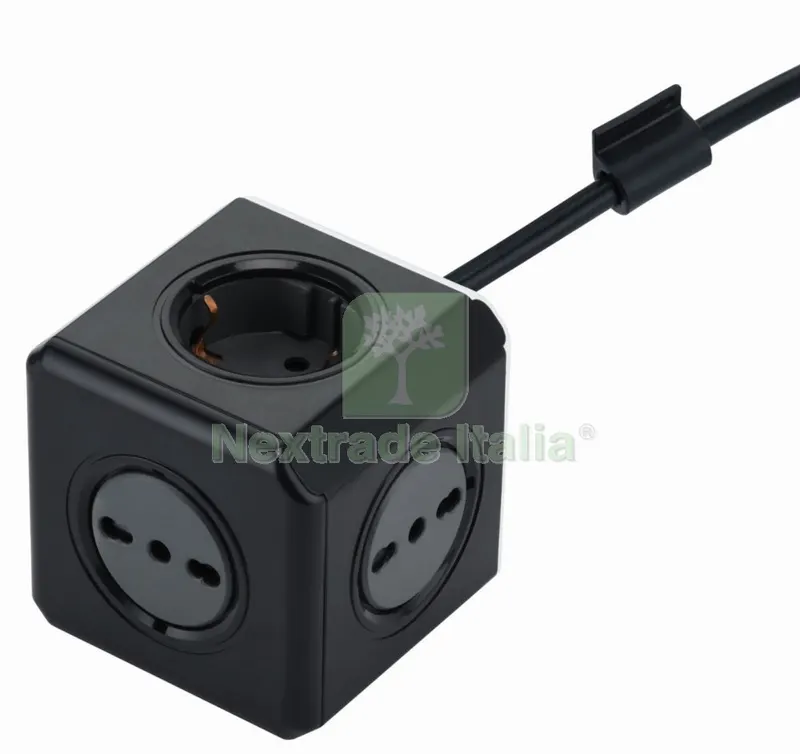 MULTIPRESA CUBO 2 SCHUGO + 3 BIPOLARE — Interruttori e prese — rif. FERX.97097