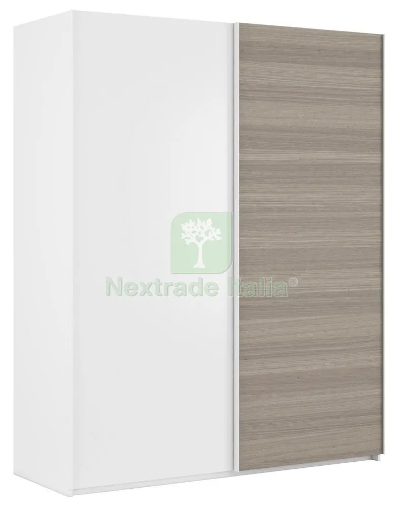 Kit Armadio 2 Ante Scorrevoli CM 60X150X200H Bianco Frassino — Arredo — rif. FERX.97133 Kit Armadio 2 Ante Scorrevoli CM 60X150X200H Bianco Frassino — Arredo — rif. FERX.97133