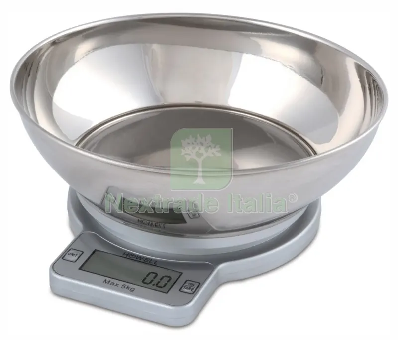 Bilancia da Cucina Digitale con Ciotola in Acciaio Max KG 5 — Cucina e coltelleria — rif. FERX.97148 Bilancia da Cucina Digitale con Ciotola in Acciaio Max KG 5 — Cucina e coltelleria — rif. FERX.97148