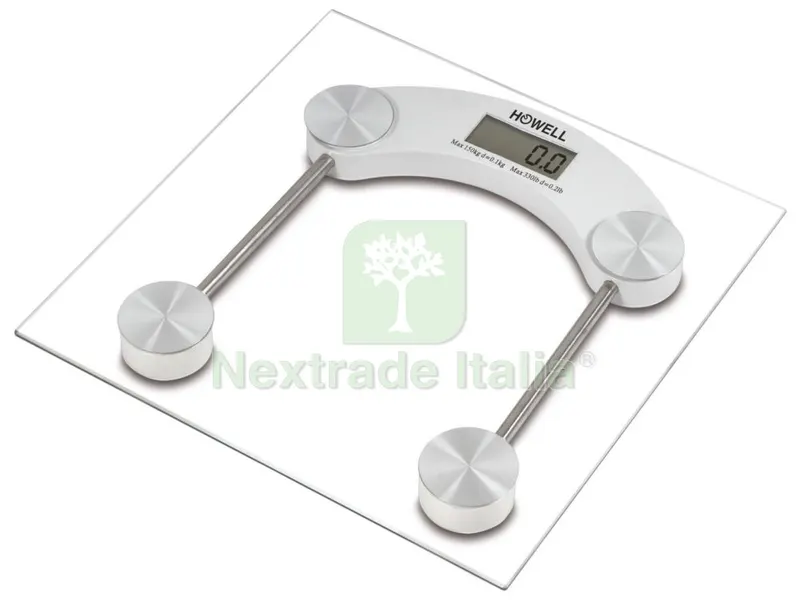 Bilancia Pesapersone Portata 150KG Graduale 100 GR Piatto in Vetro Temprato — Accessori bagno — rif. FERX.97149 Bilancia Pesapersone Portata 150KG Graduale 100 GR Piatto in Vetro Temprato — Accessori bagno — rif. FERX.97149