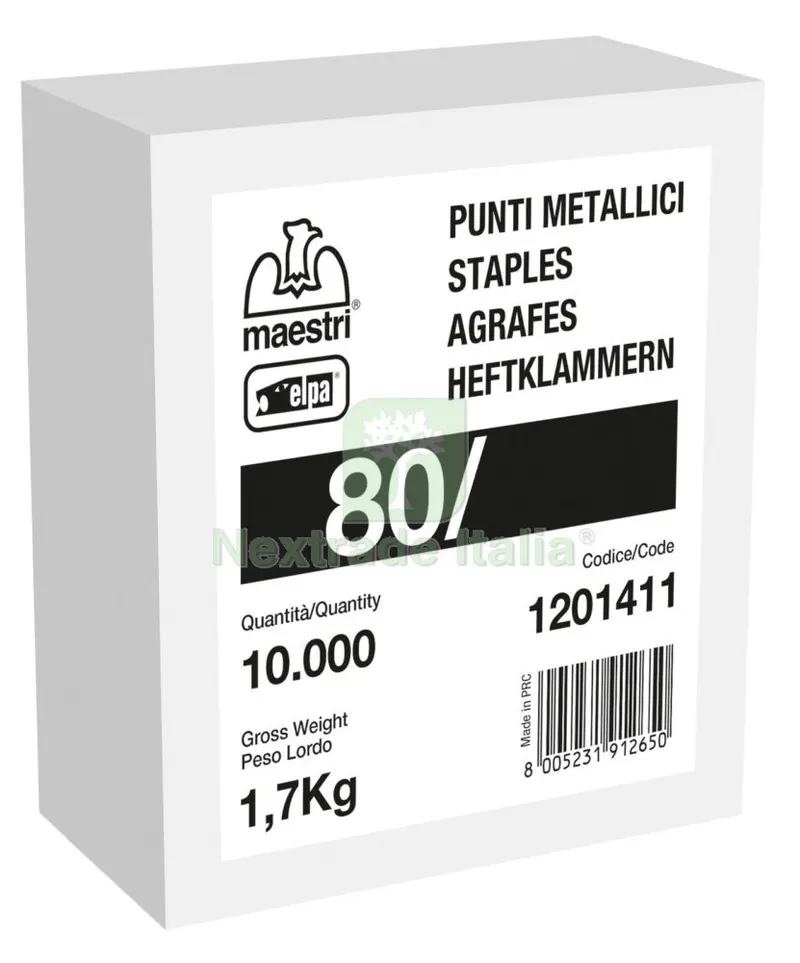 Maestri Punti per Spillatrice ART. 80/8 PZ 10.000 Galvanizzati — Articoli per ufficio — rif. FERX.97164 Maestri Punti per Spillatrice ART. 80/8 PZ 10.000 Galvanizzati — Articoli per ufficio — rif. FERX.97164