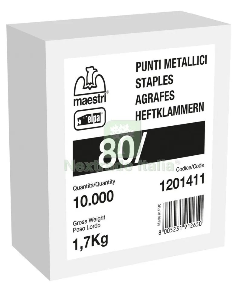 Maestri Punti per Spillatrice ART. 80/12 PZ 10.000 Galvanizzati — Articoli per ufficio — rif. FERX.97166 Maestri Punti per Spillatrice ART. 80/12 PZ 10.000 Galvanizzati — Articoli per ufficio — rif. FERX.97166